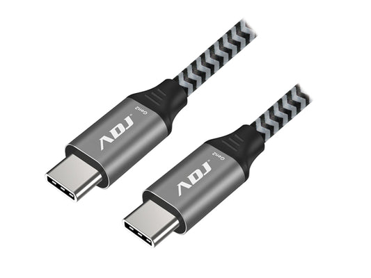 Cavo ADJ USB 3.2 Tipo C 60 Watt - Colore Nero/Argento